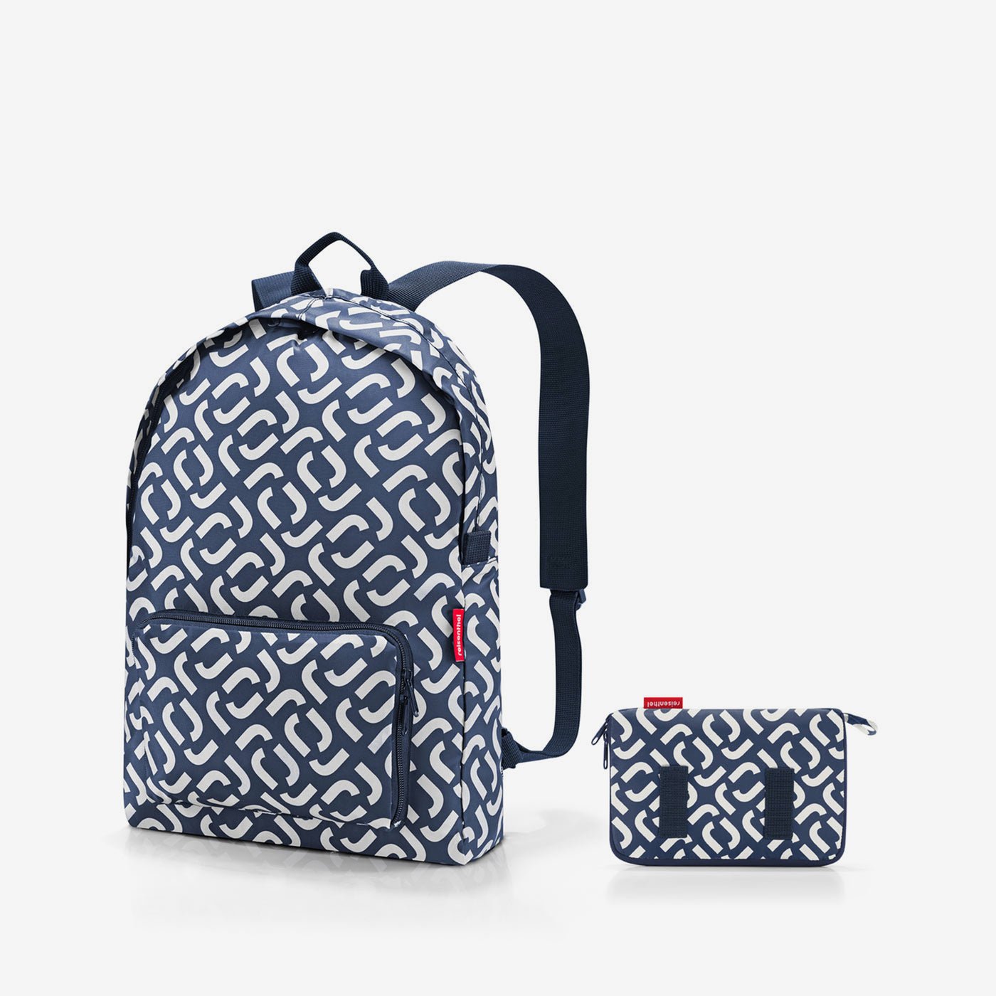 mini maxi rucksack signature navy unisex Large capacity  backpack