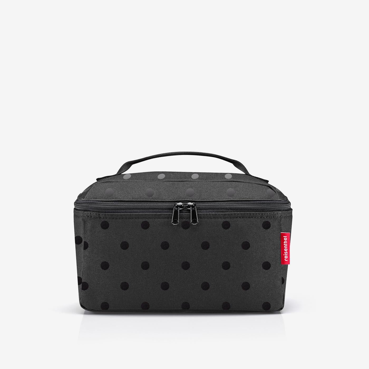 beautycase glossy dots black  Large capacity  Portable  Portable   beautycase