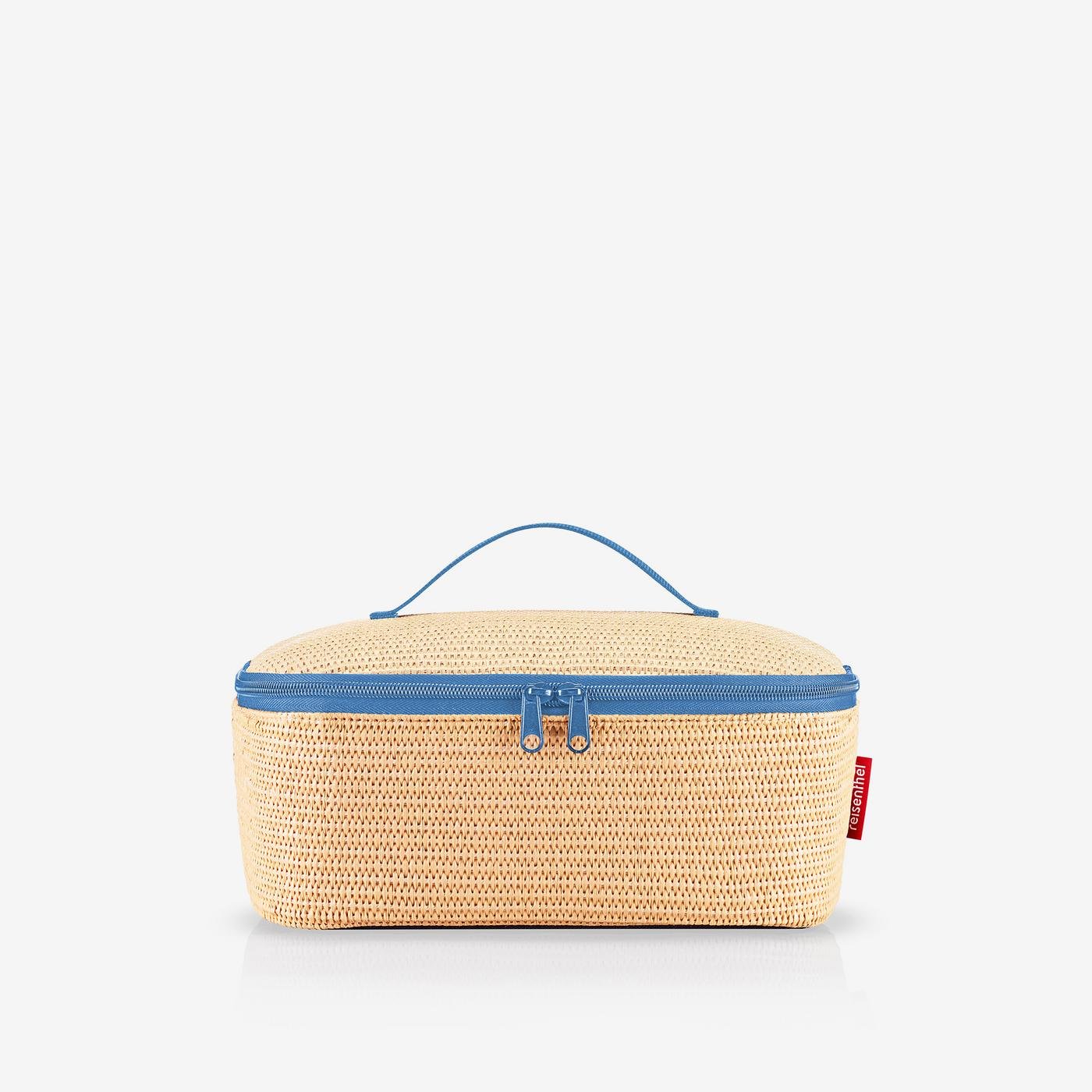 coolerbag M pocket raffia blue • Mesh storage bag  • Mesh cosmetic bag  • Portable mesh organizer  • Mesh travel pouch  • Mesh toiletry bag