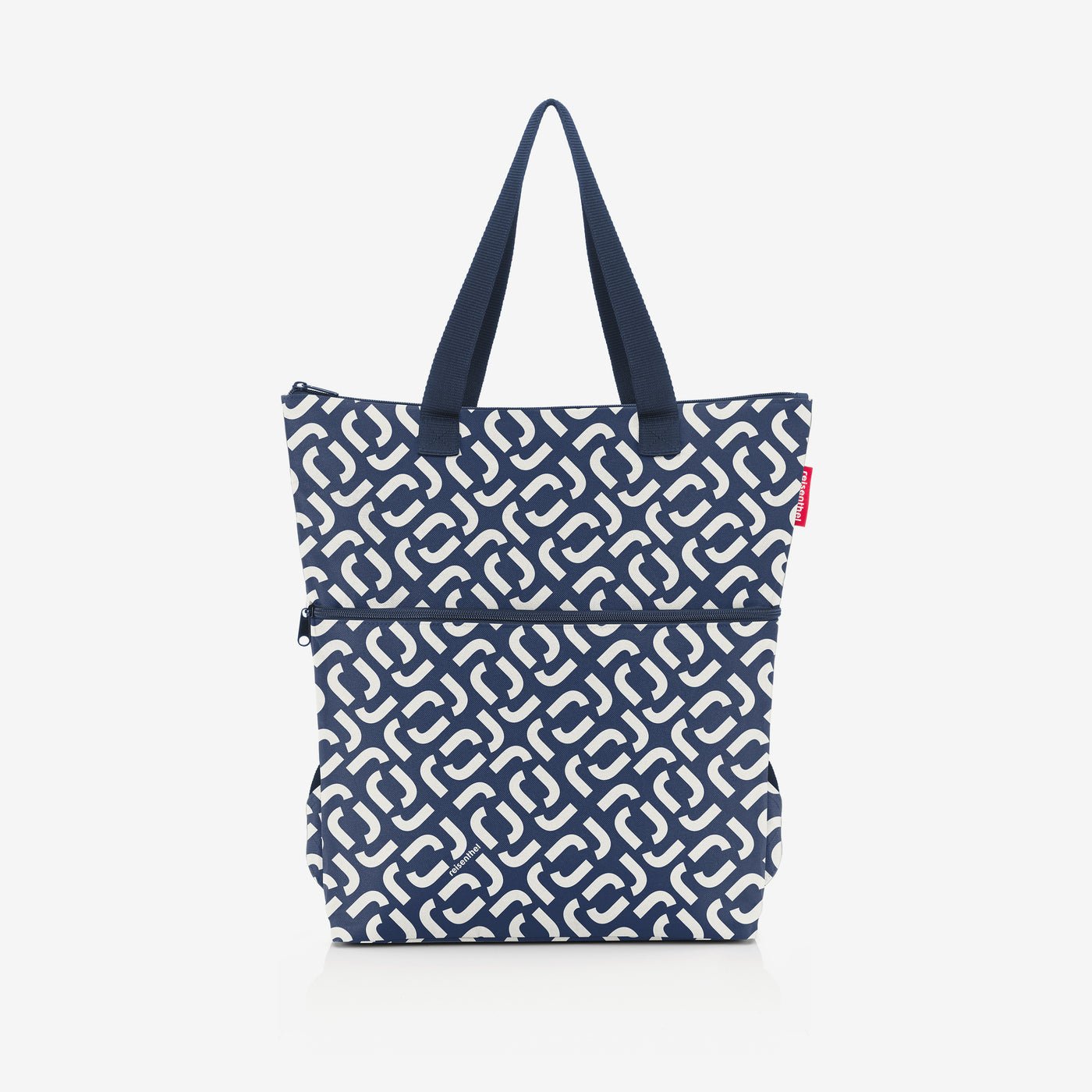 cooler-backpack signature navy Recycled material tote bag • Eco-friendly canvas bag • Sustainable shoulder bag • Recycled fabric crossbody bag • Reusable tote bag
