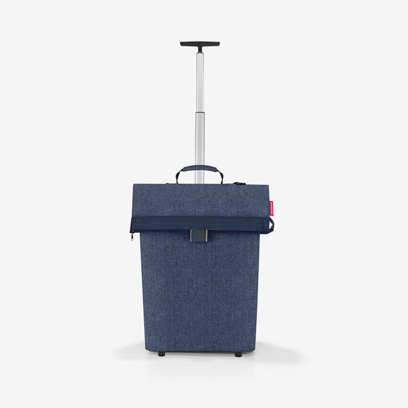 trolley M herringbone dark blue Stylish, lightweight, and multi-functional. Trolley bag Go traveling