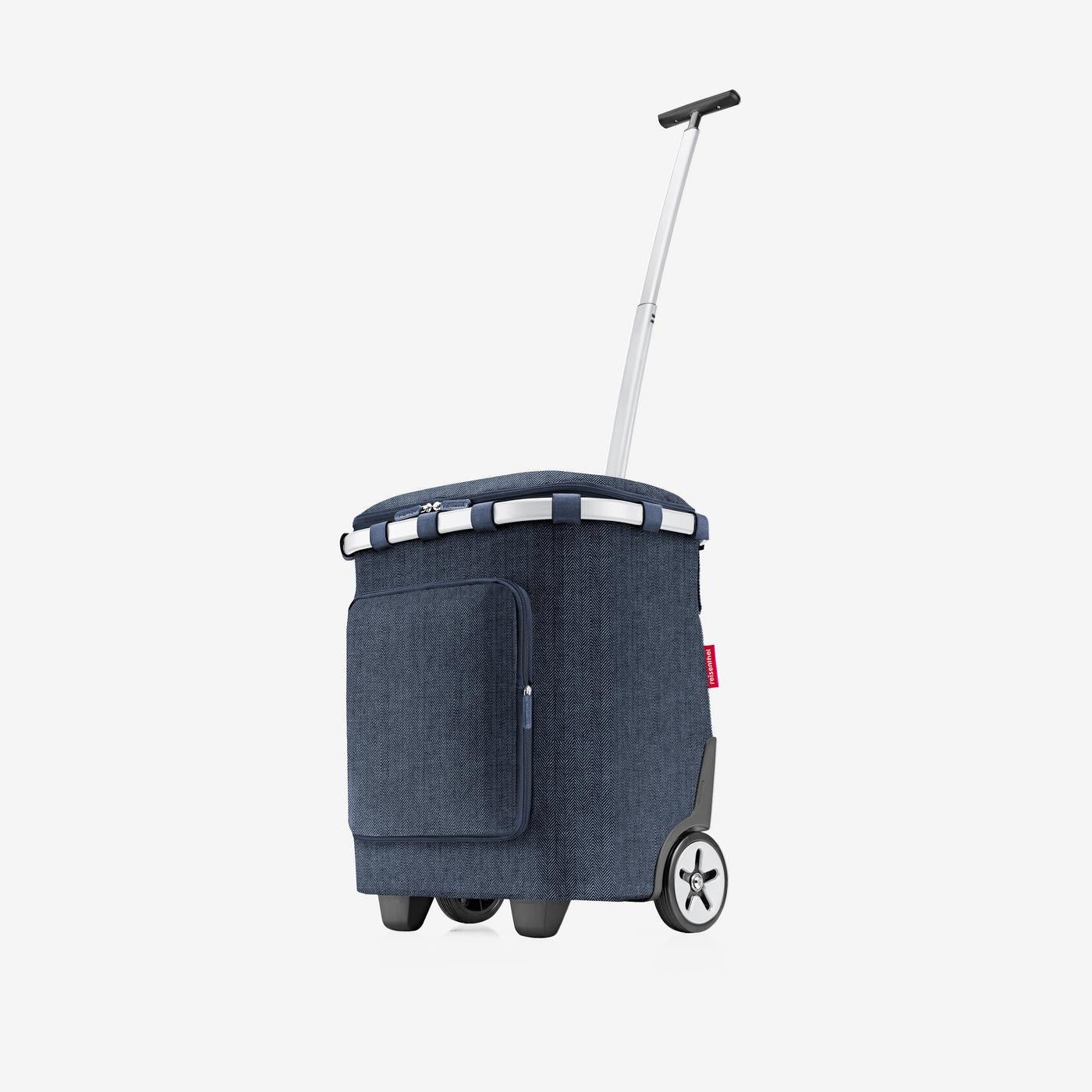 carrycruiser plus herringbone dark blue  Stylish, lightweight, and multi-functional.   Trolley bag  Go traveling