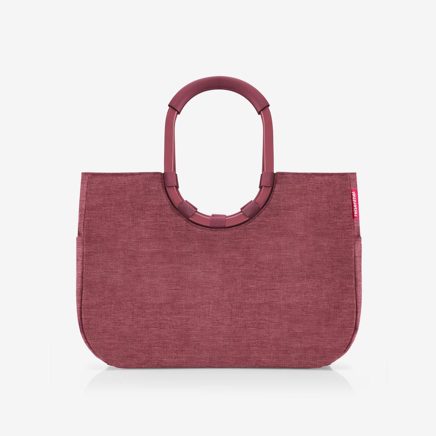 loopshopper L twist maroon cycle Basket-style handbag