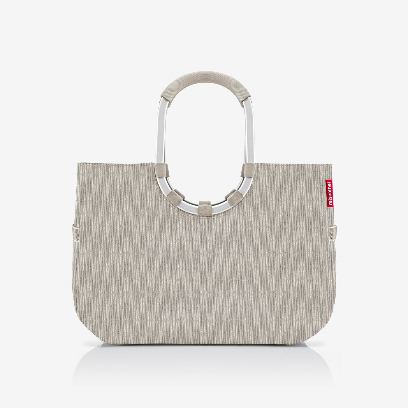 loopshopper L herringbone sand cycle Basket-style handbag