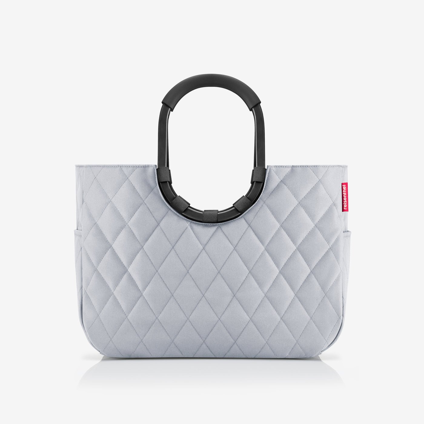 loopshopper L frame rhombus light grey cycle Basket-style handbag