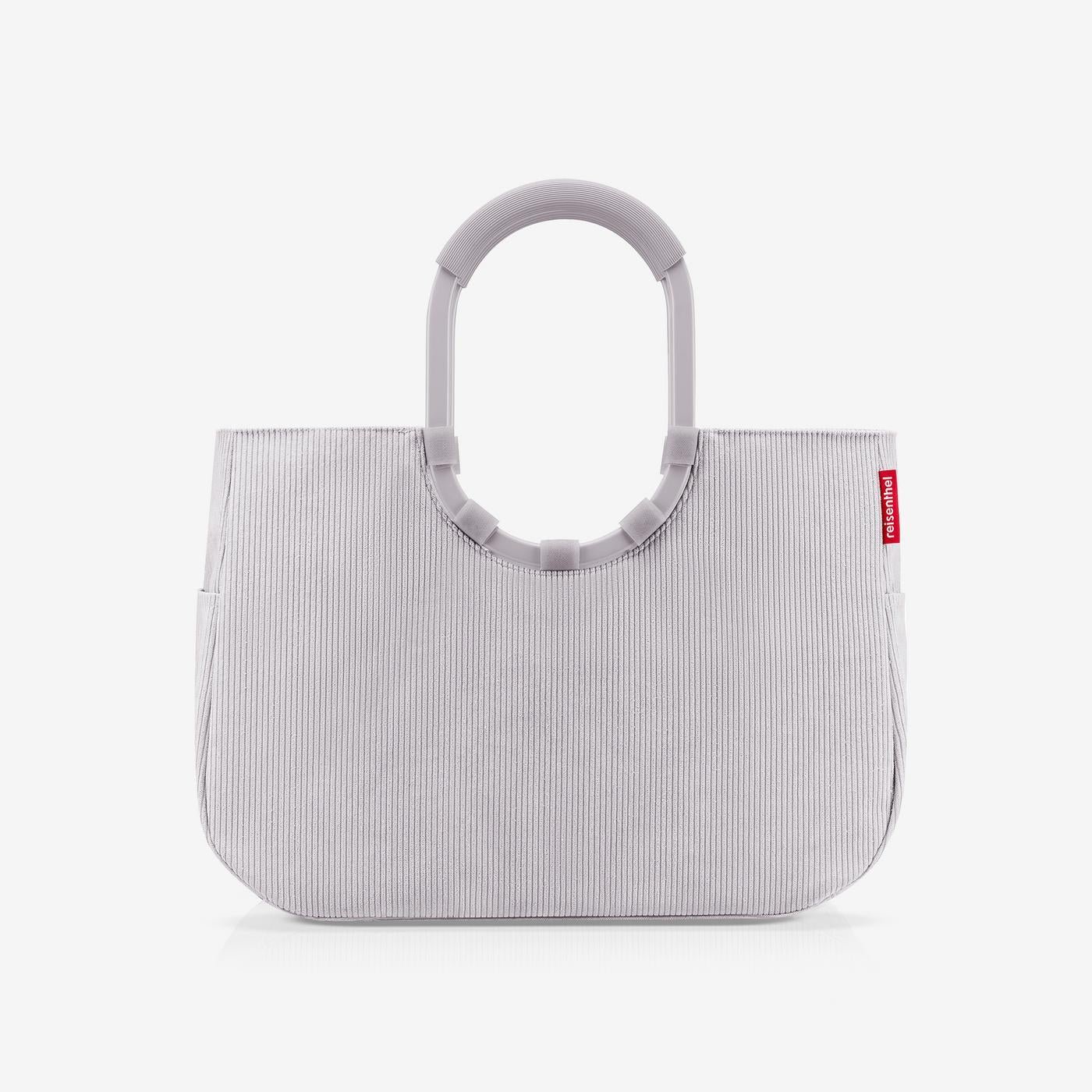 loopshopper L cord grey cycle Basket-style handbag