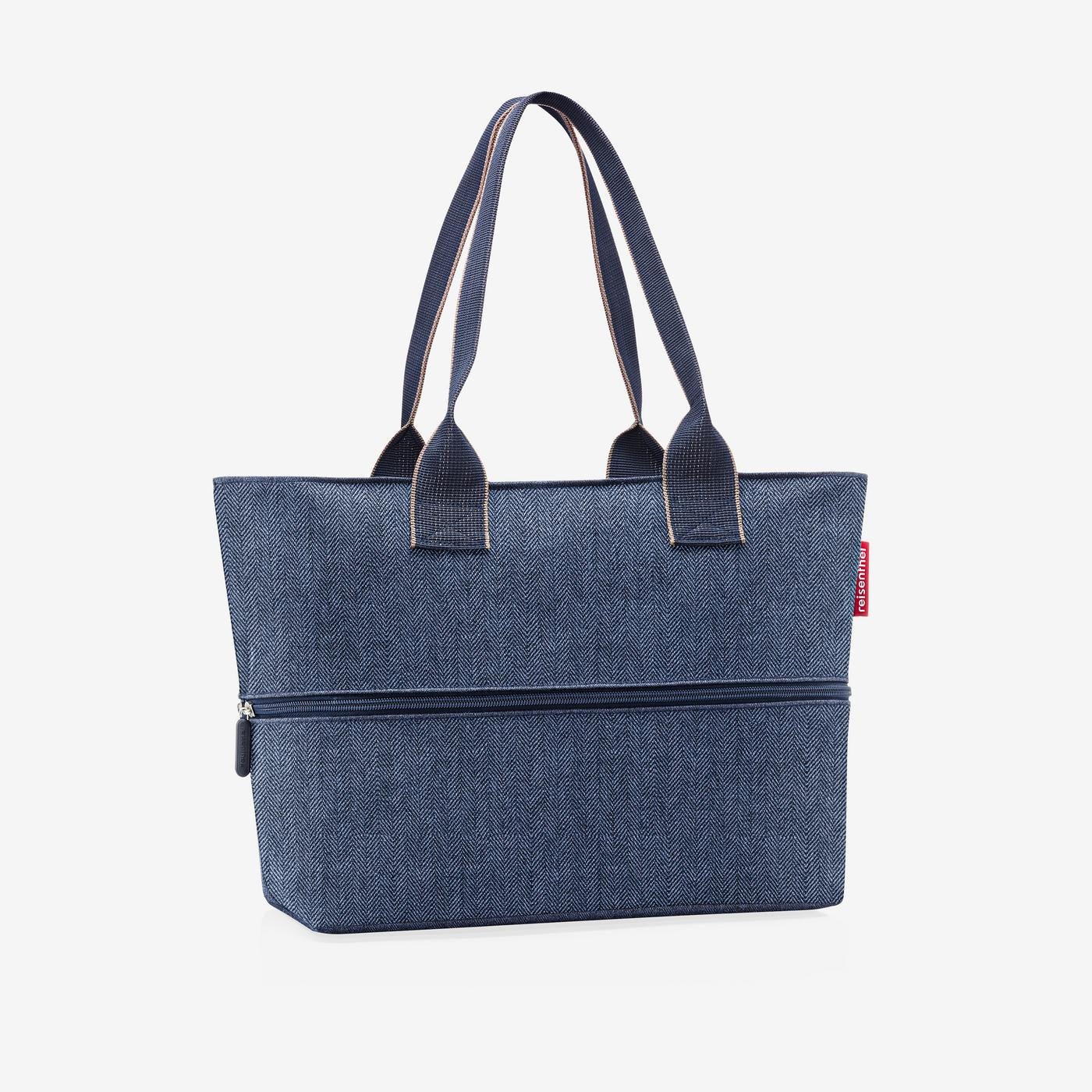 shopper e1 herringbone dark blue  xtra large Versatile and stylish Shopping bag