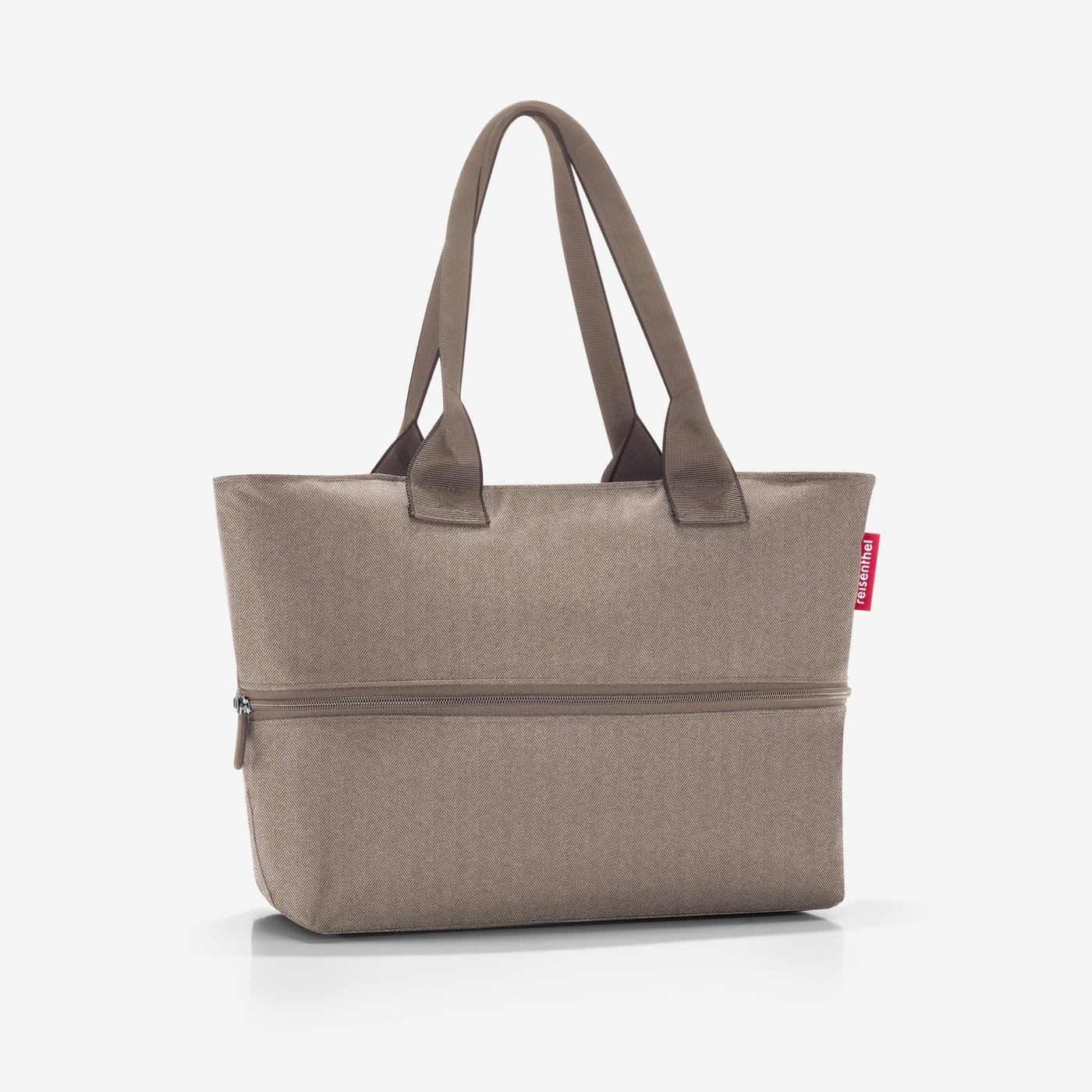 shopper e1 herringbone mokka xtra large Versatile and stylish Shopping bag