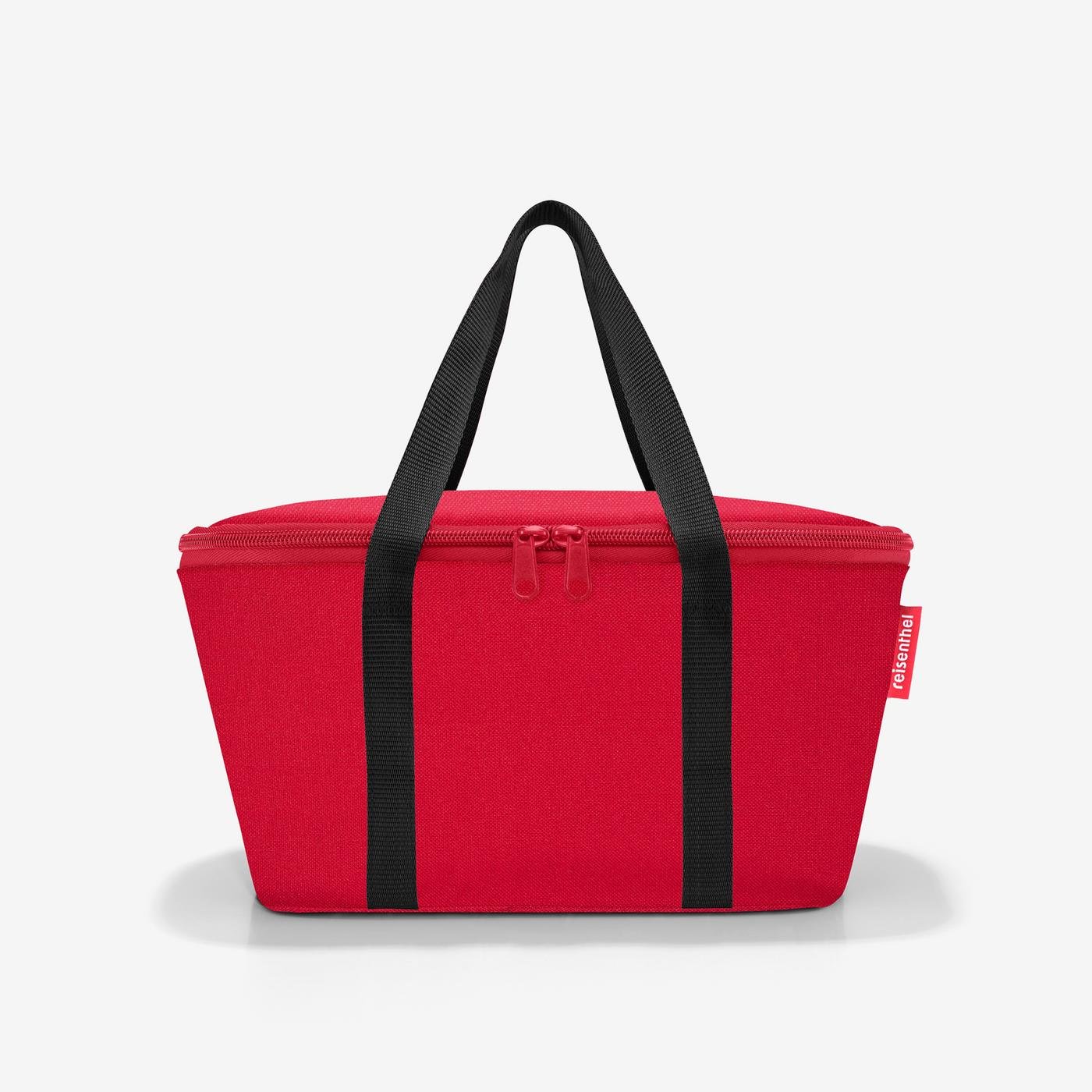 coolerbag XS red Recycled material cooler tote  • Eco-friendly insulated basket bag  • Sustainable large cooler bag  • Recycled fabric cold storage bag  • Reusable insulated grocery tote