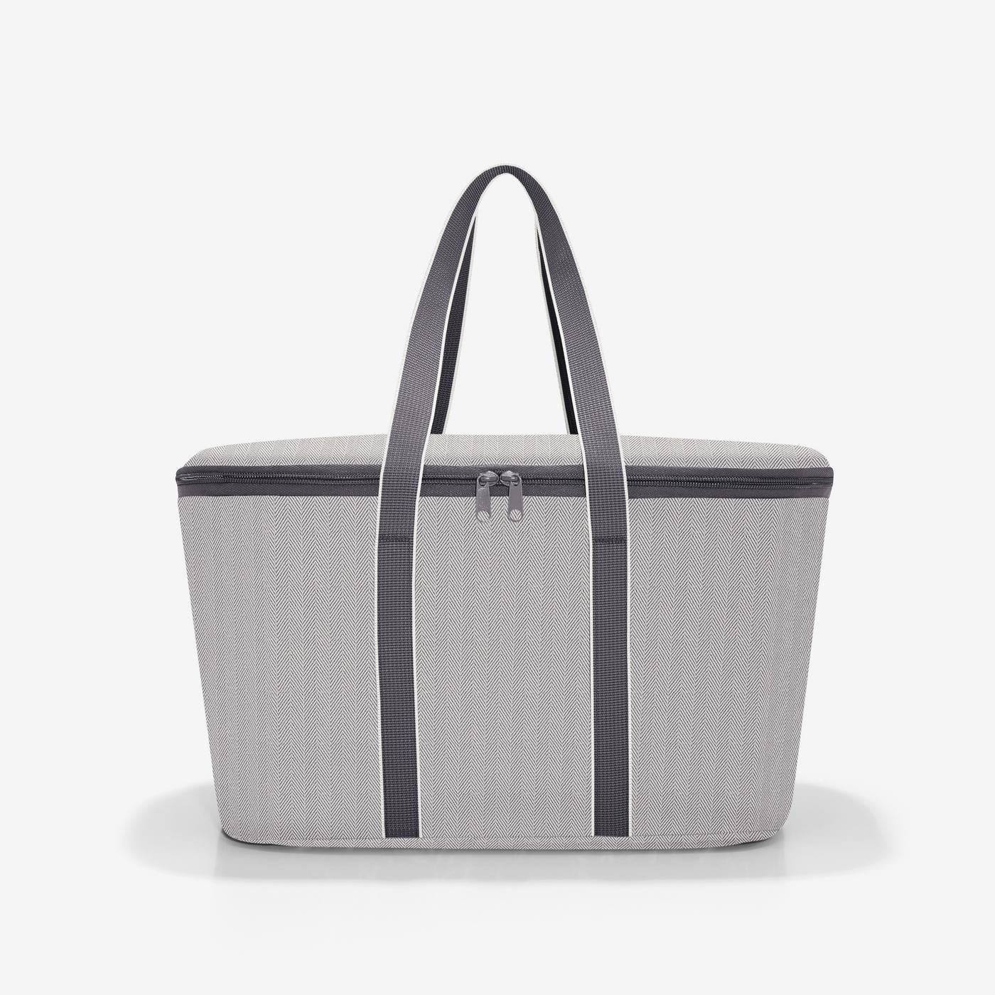 coolerbag herringbone grey Mesh tote bag  • Mesh storage basket  • Portable mesh handbag  • Foldable mesh basket  • Mesh shopping tote