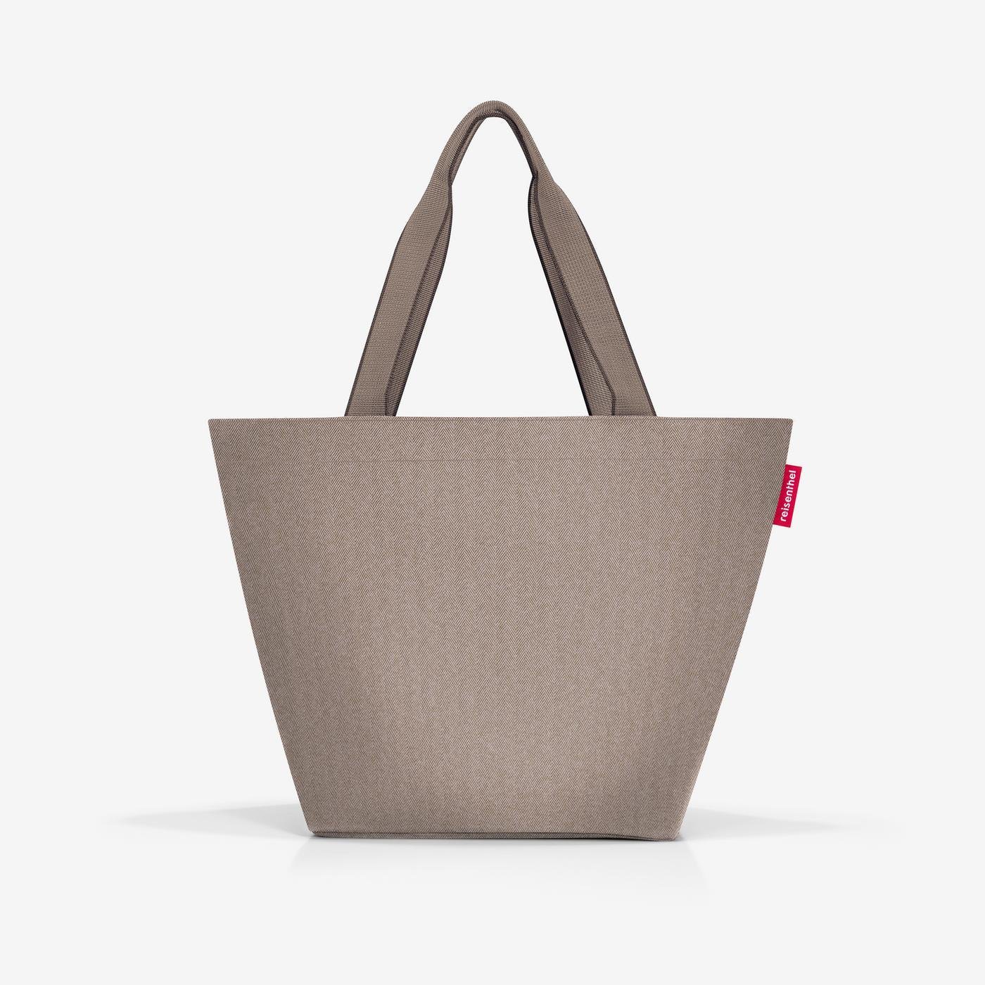 shopper M herringbone mokka  xtra large Versatile and stylish Shopping bag