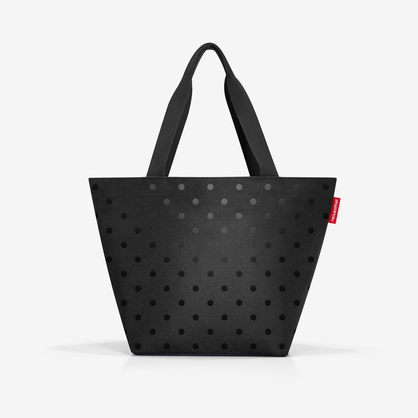shopper M glossy dots black xtra large Versatile and stylish Shopping bag