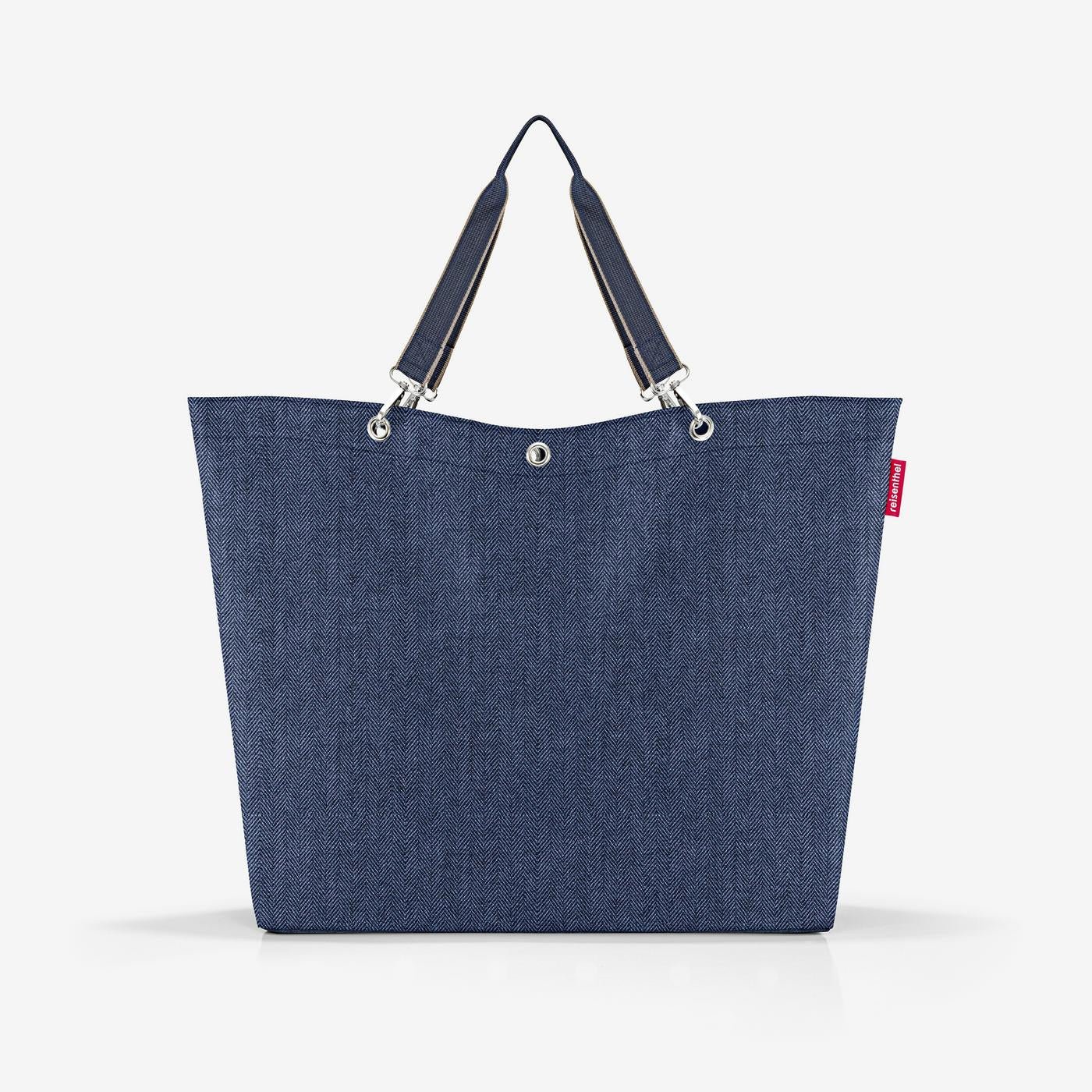 shopper XL herringbone dark blue Extra large Versatile and stylish Shopping bag